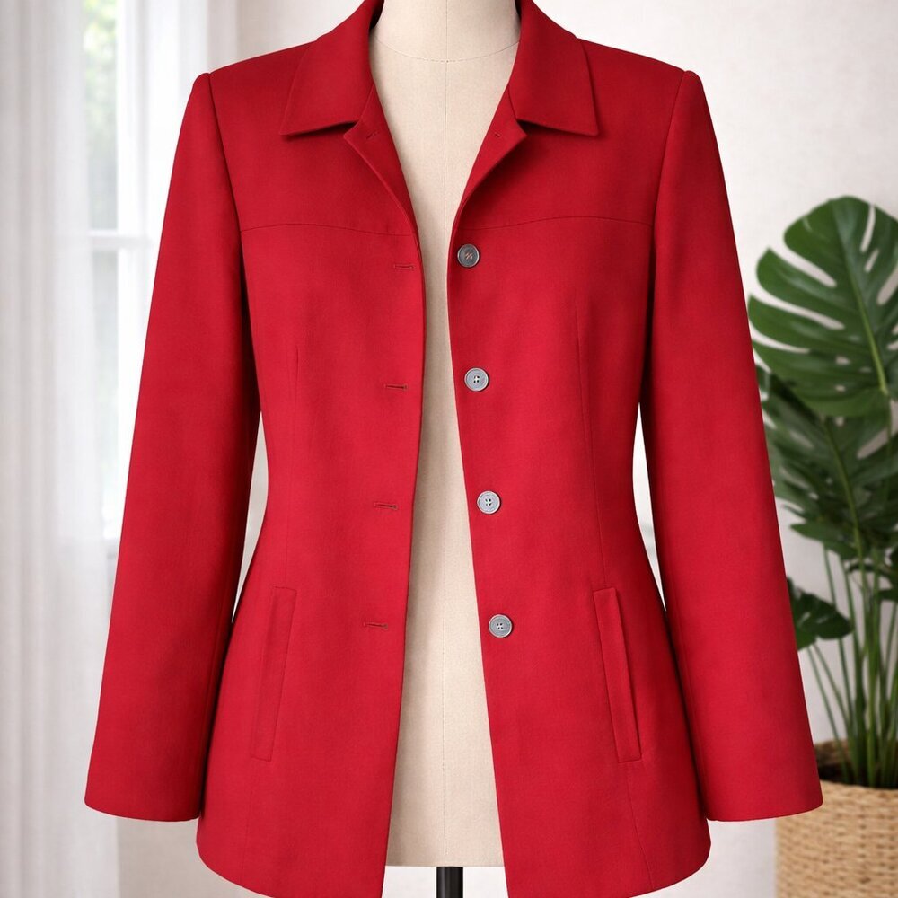 Jones New York Red Women's Jacket – Size 10